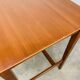 Minimalist Scandinavian teak desk from the 1960s, vintage.