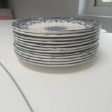 SET OF 12 PLATES - LOUIS XV SERVICE - MANUFACTURER JULES VIEILLARD