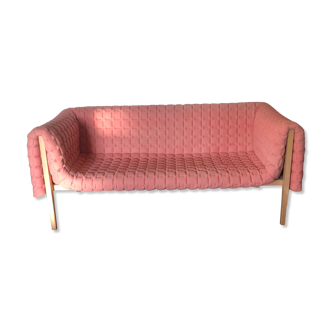 Sofa ruché pink line