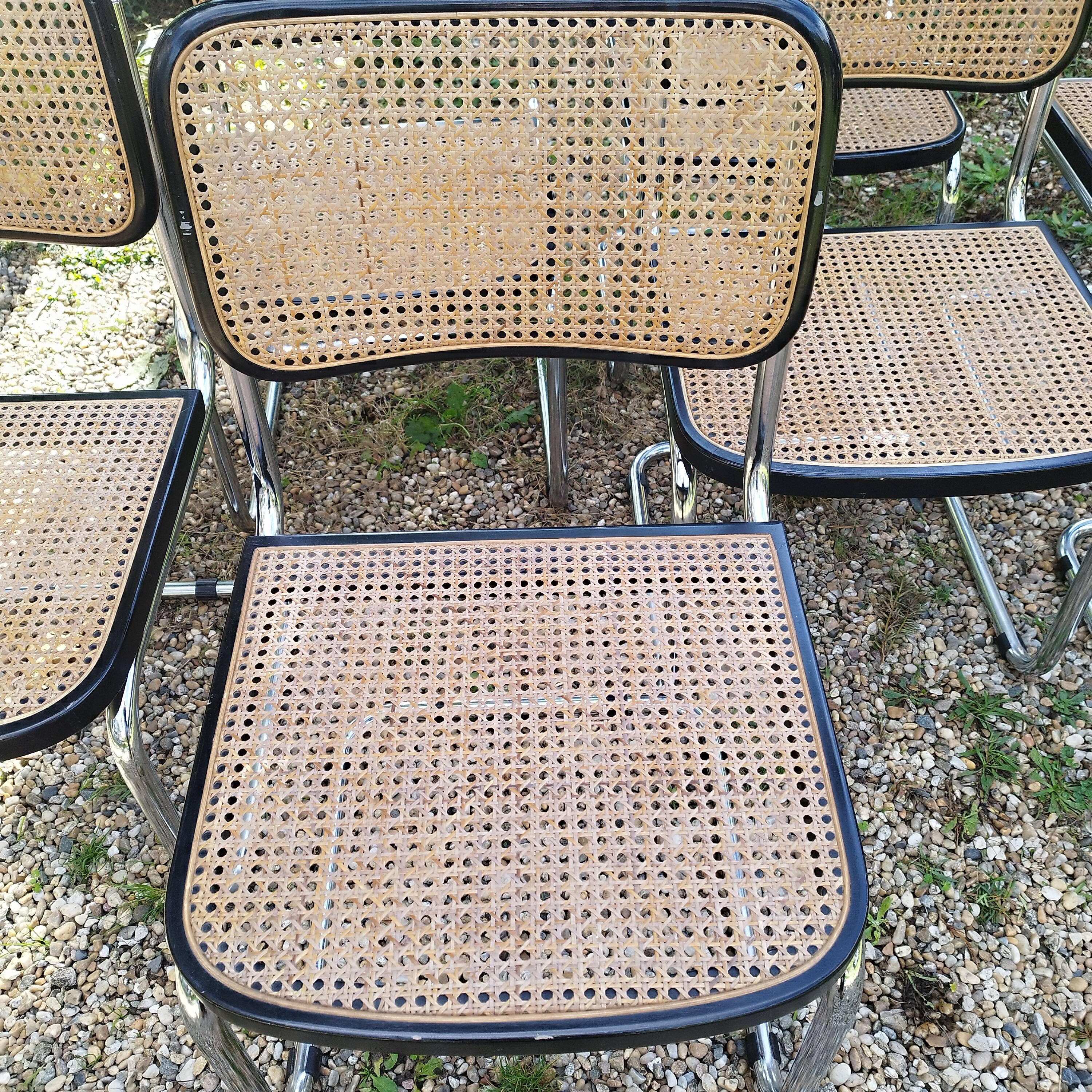 Vintage style chairs Cesca B32 Marcel Breuer