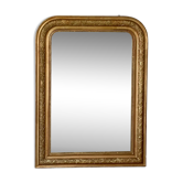 Miroir cheminée à fleur Louis philippe doré