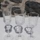 Set of 4 Octime glass flutes