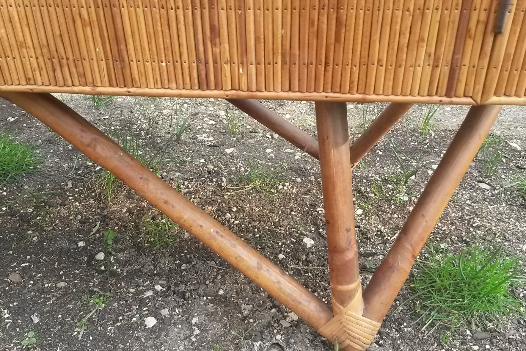 1950 vintage rattan buffet