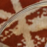 1970s design side table in chromed metal