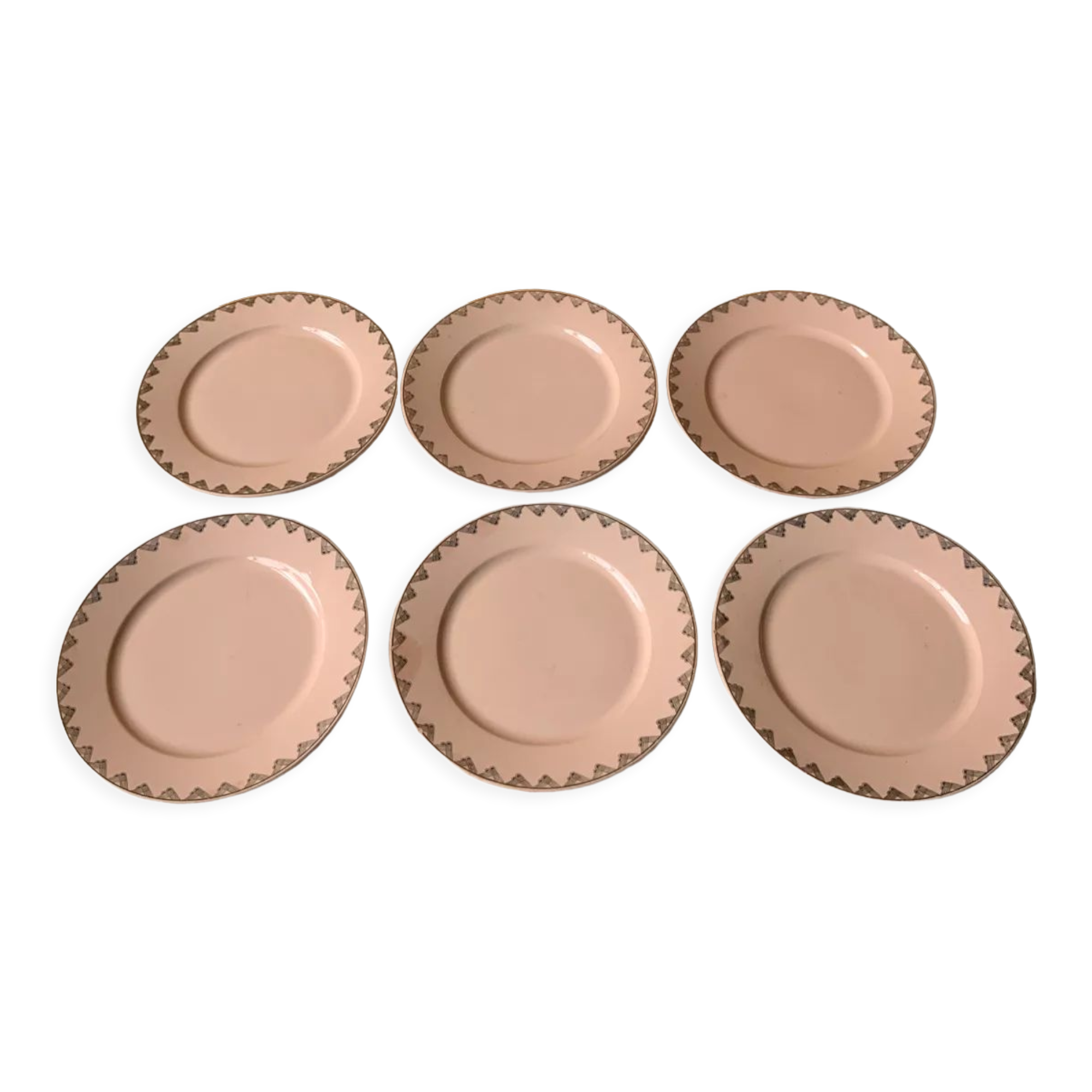 Pink plates Selency x Monoprix Croisé Laroche