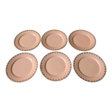 Pink plates Selency x Monoprix Croisé Laroche