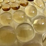 Amber crystal dish circa 1960