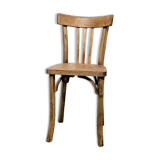 Antique curved wooden bistro chair