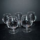 V&B Villeroy Boch lot de 5 verres ballon cognac brandy en cristal