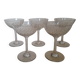 5 coupes à  champagne cristal Baccarat Magenta Grain De Riz