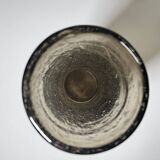 Large smoked and blown glass vase, Verrerie de Bendor 1950