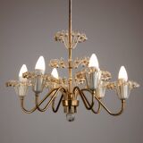 Fontaine chandelier by Emil Stejnar for Rupert Nikoll