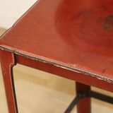 Matteo Grassi high stool in leather and metal