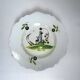 Old Grenoble earthenware plate, 19th century coachman decor