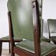 Set of 8 Art Decò oak dining chairs, 1950