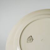 Plat rond, Lunéville modèle E Pierrée, 1940
