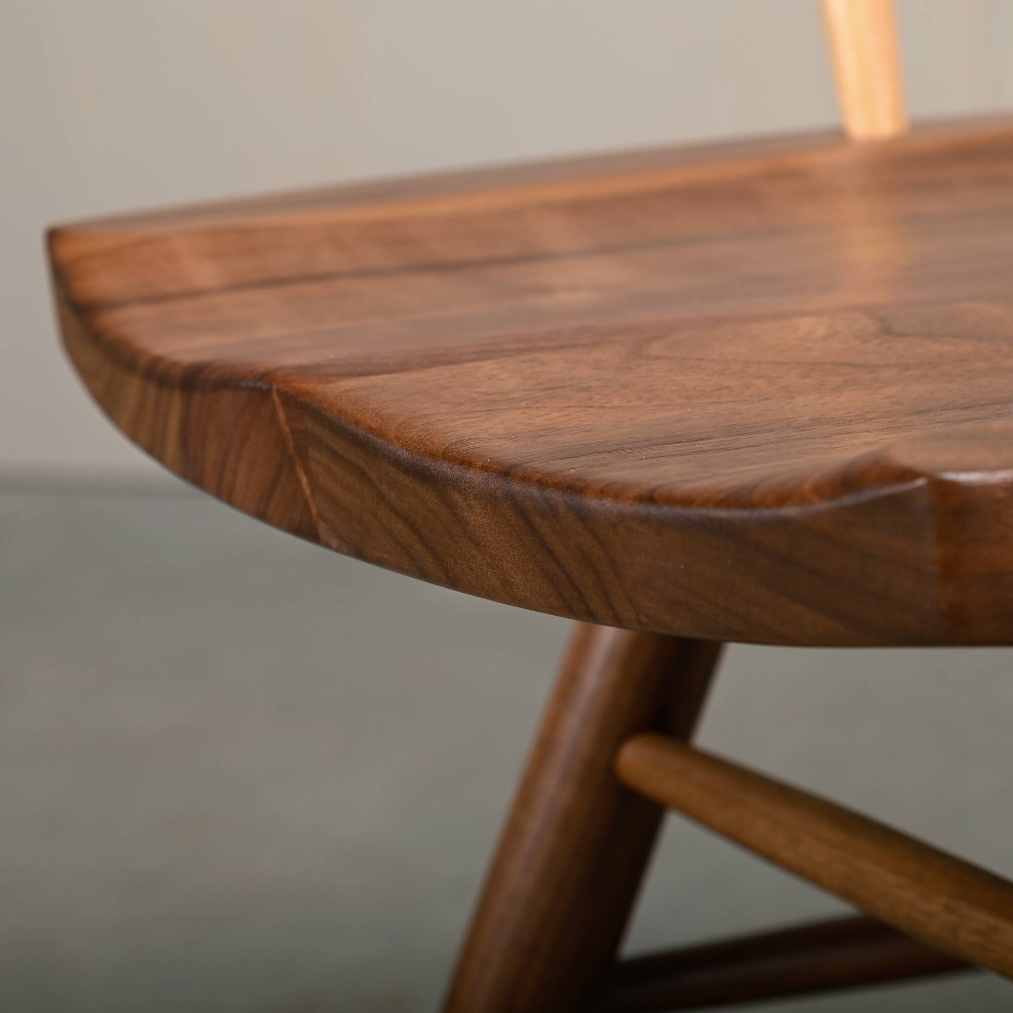 George Nakashima N19 Straight Chair in Walnut and Hickory for Knoll Studio