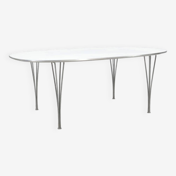 Table a manger piet hein & bruno mathsson superellips' fritz hansen,1983, danemark