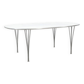 Table a manger piet hein & bruno mathsson superellips' fritz hansen,1983, danemark