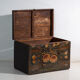 Antique chest painted in pine wood – China, circa 1900