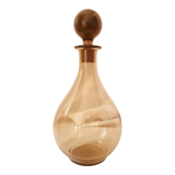 Carafe flacon boule verre ambré