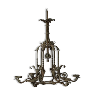 Wrought iron chandelier