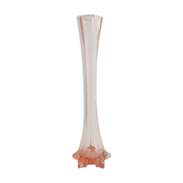 Soliflore in molded glass early twentieth century