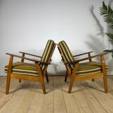 Pair of mid-century modern Danish armchairs in teak – 1960