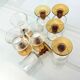 Set of 8 vintage wine glasses