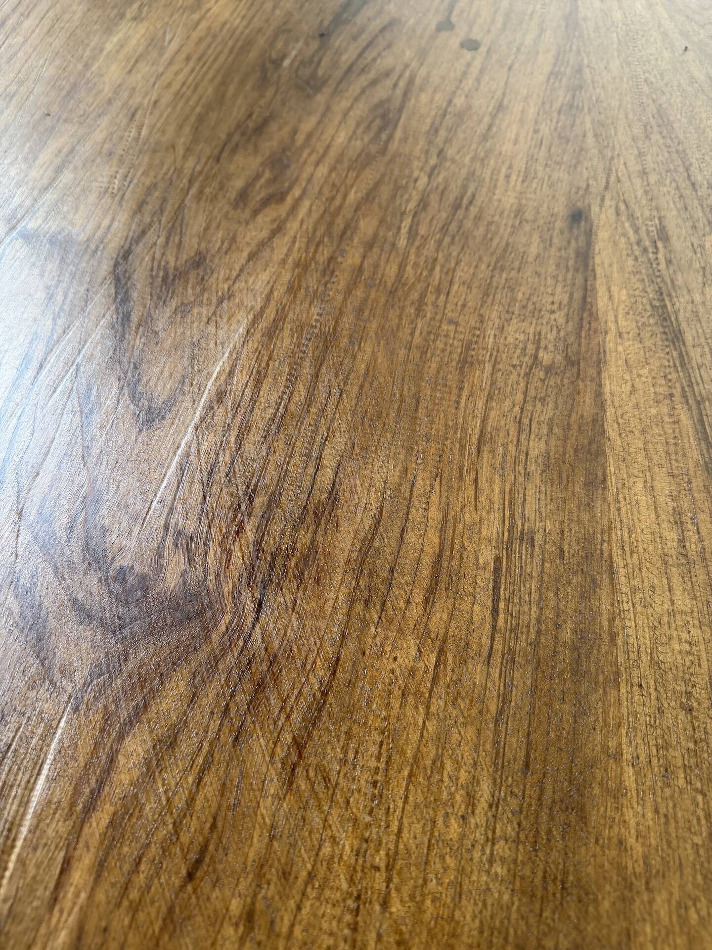 Round table 1950s constructivist walnut