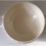 Ancienne Soupière Terre de Fer décor bleu fleuri