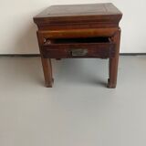 Old chinese olmen wooden cabinet with drawer
