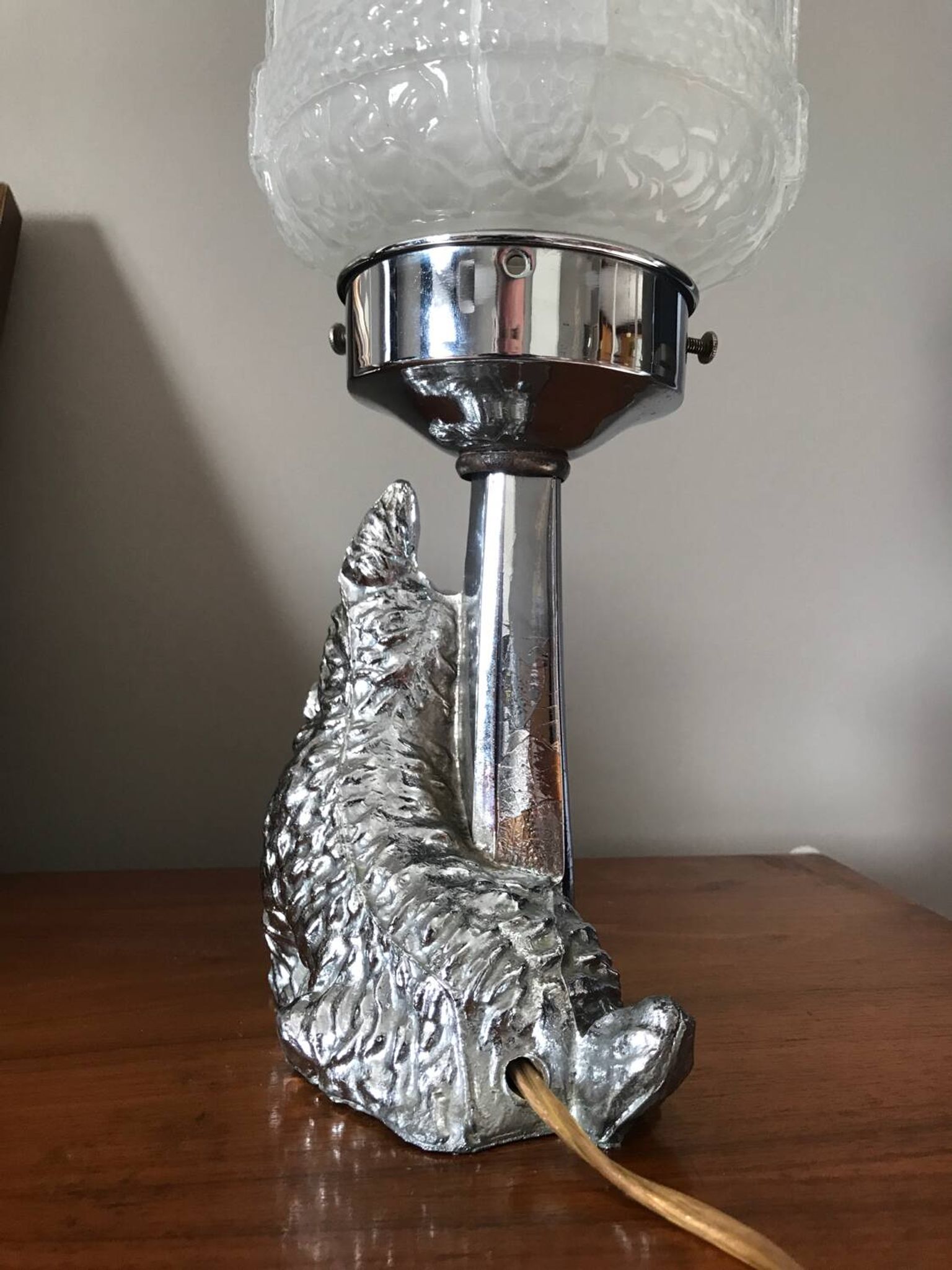 Lampe terrier écossais Art Déco