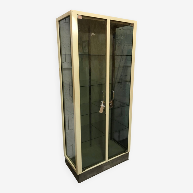 Vintage medical display case from the 70s