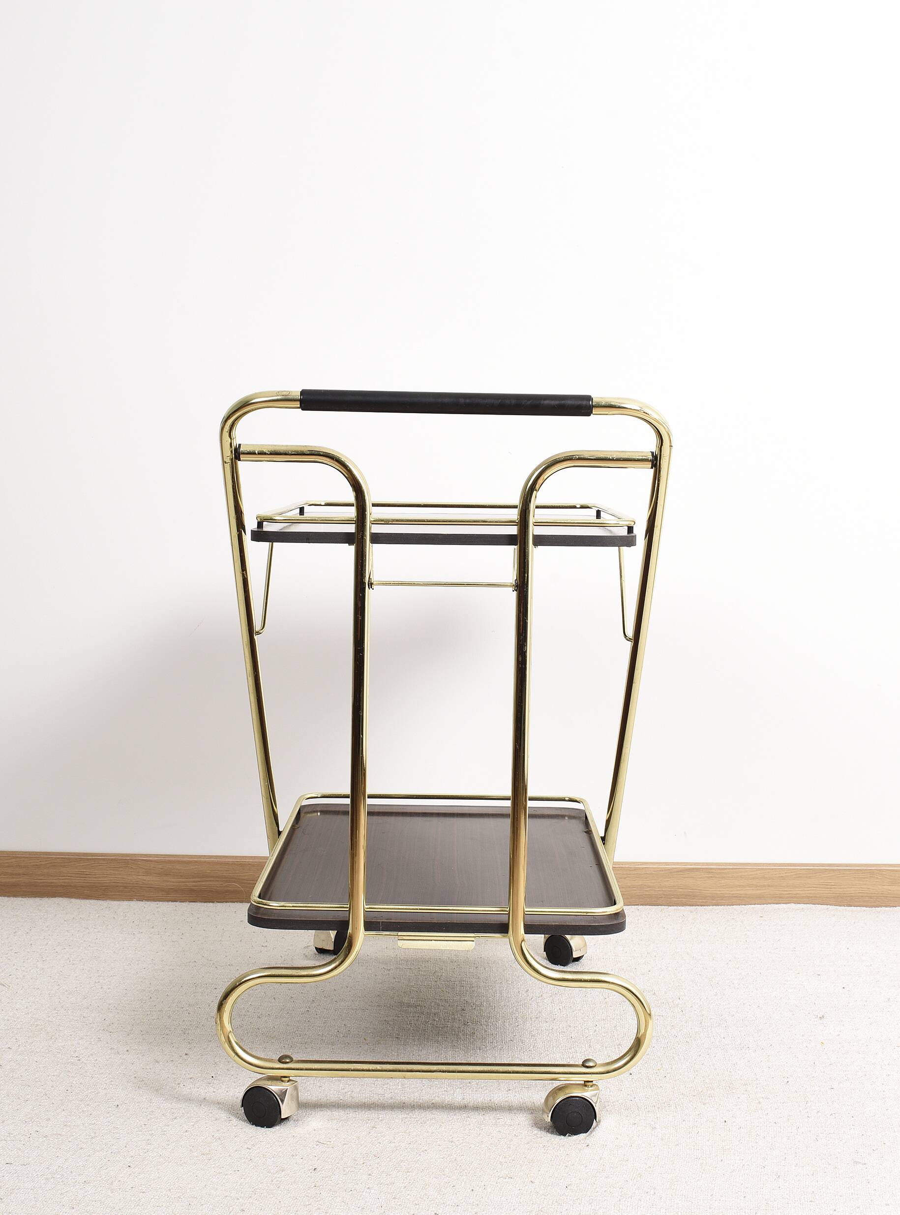 Trolley, bar service, folding table, in formica