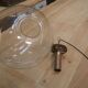 Vintage glass globe pendant lamp