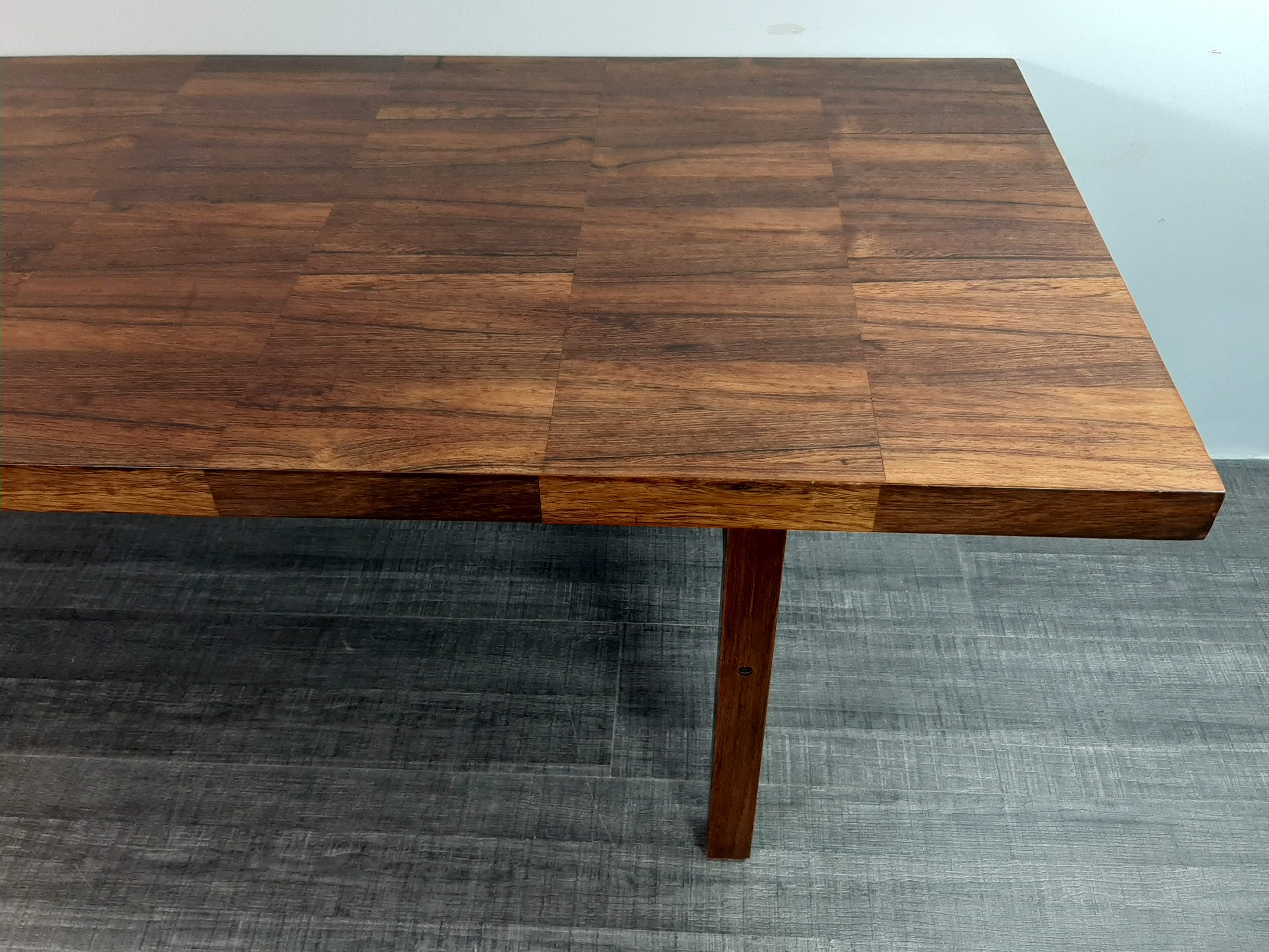 Large Table Bass in Palissandre, Vintage Scandinavian 1960s