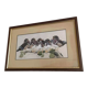 Painting of birds "the Bachelors" by Art Lamay. Impression of birds. Wooden frame and gilded edging