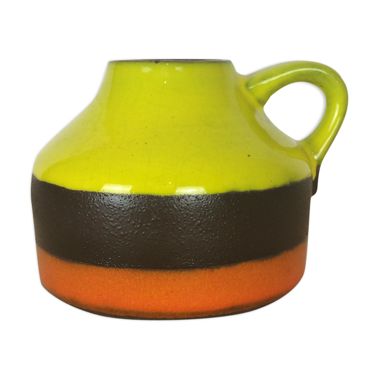 Tricolor ceramic vase