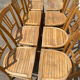 Set de 8 chaises bistrot brutes