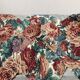 Lot de 3 housses de coussins en coton fleuri bordeaux