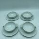 4 broth bowls in taraud limoges porcelain.
