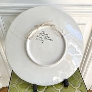 Decorative plate ceramic birds
