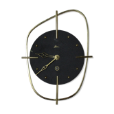 Horloge Spoutnik  en laiton  vintage années 50