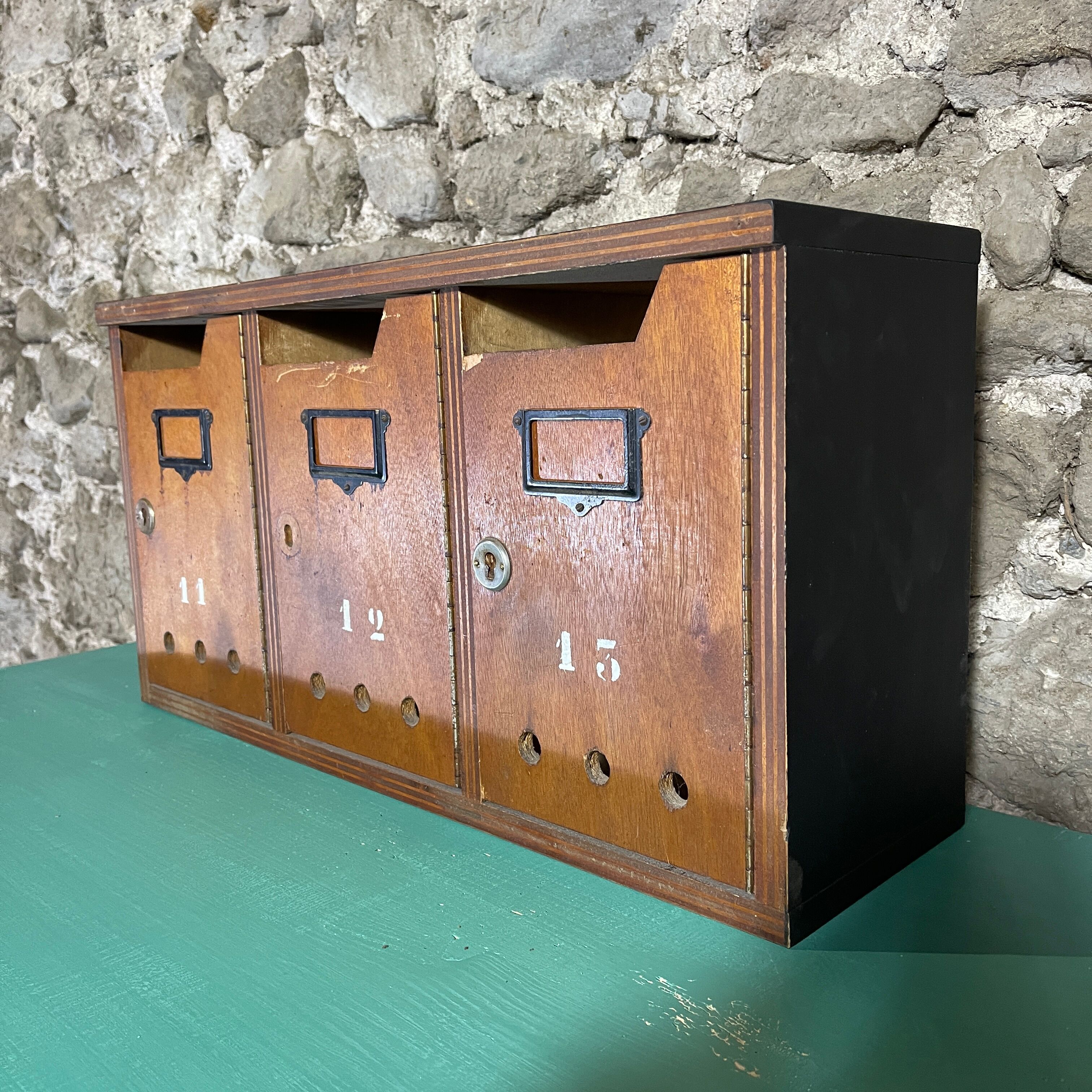 Block of 3 mailboxes from the 70s/80s