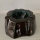 Vintage glazed terracotta ashtray