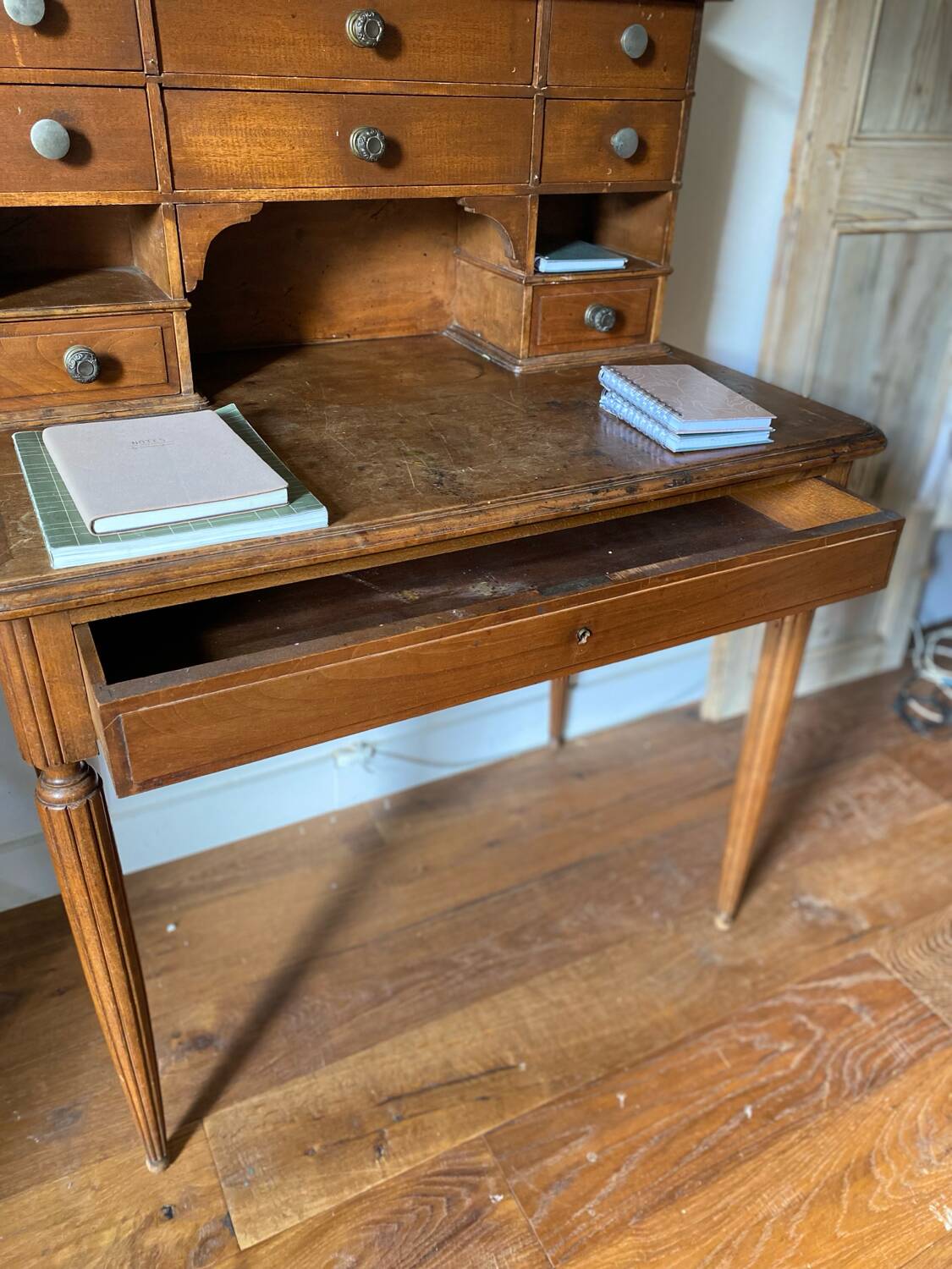 Antique solid wood desk/secretary
