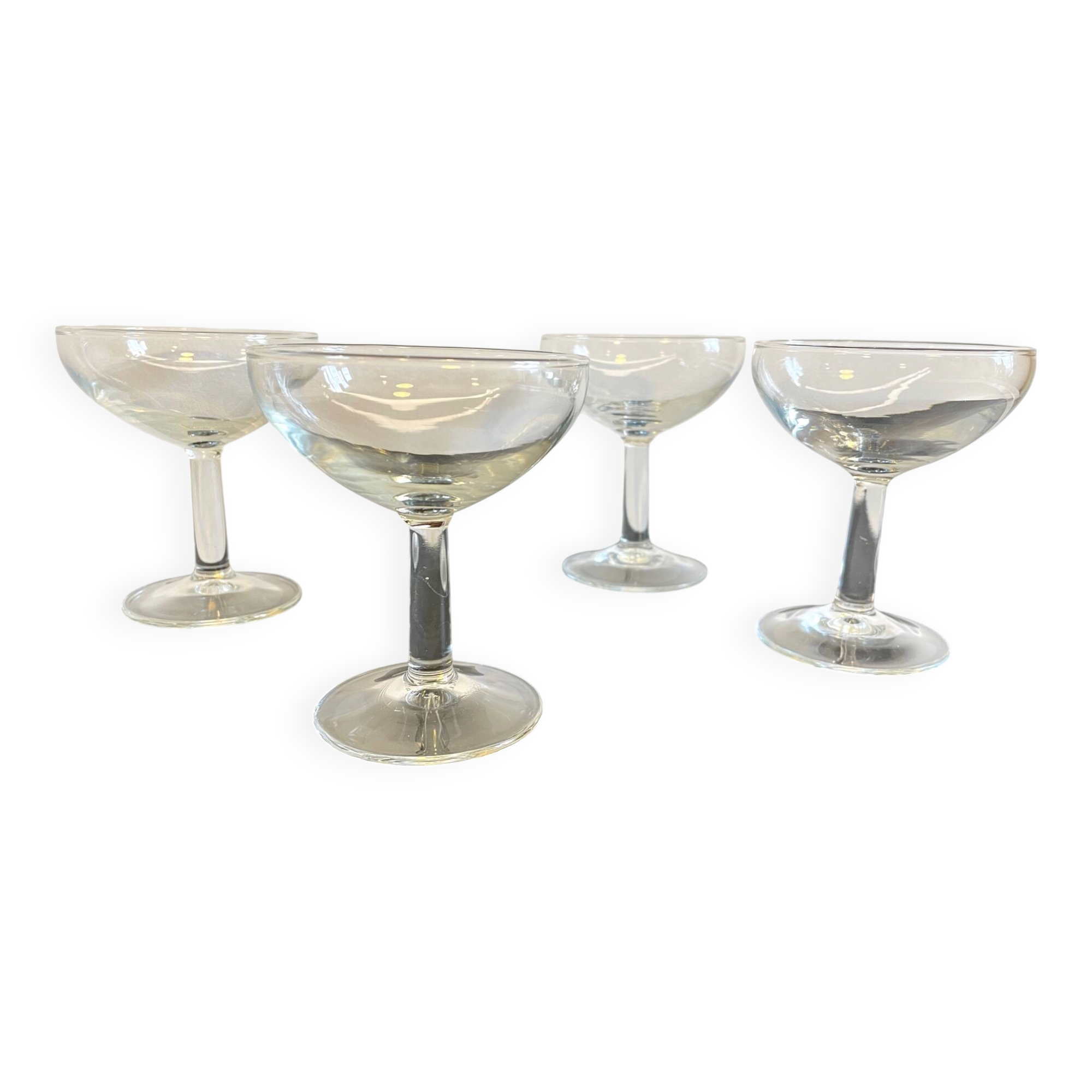 4 champagne glasses duralex france