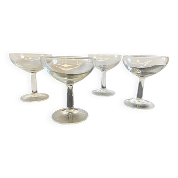 4 champagne glasses duralex france