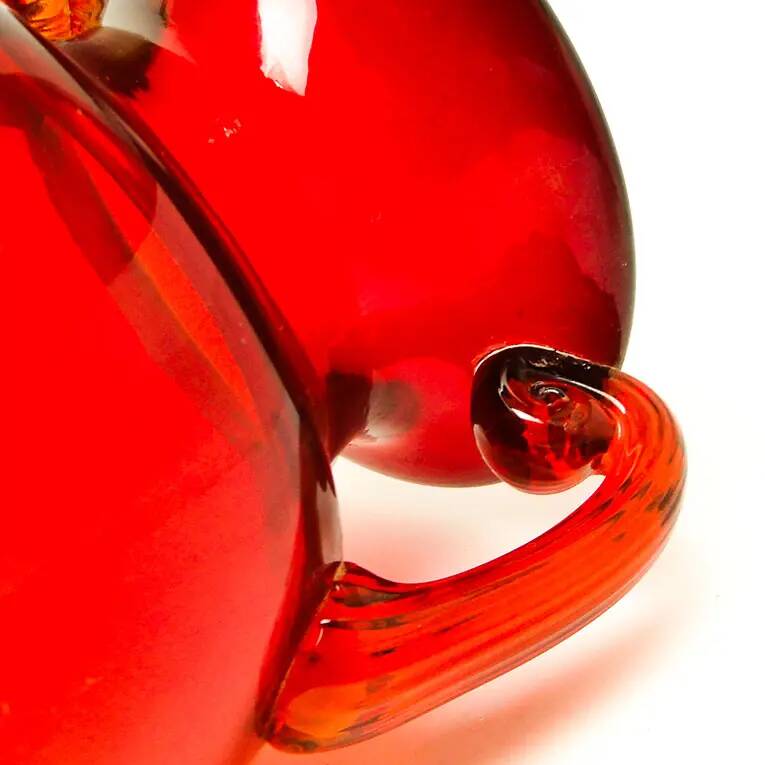 Mid-century modern vase, glass, designed by J. Słuczan-Orkusz, Poland, 1970s